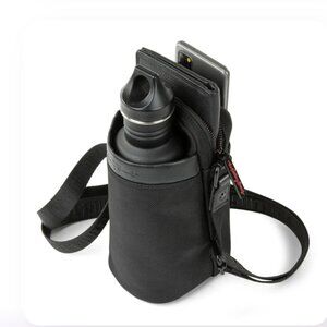 The Rolling Stones Black Shoulder Bag with Minimalist Design
